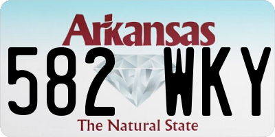 AR license plate 582WKY