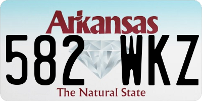 AR license plate 582WKZ
