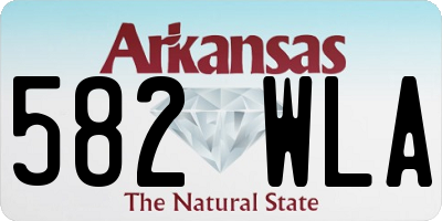 AR license plate 582WLA