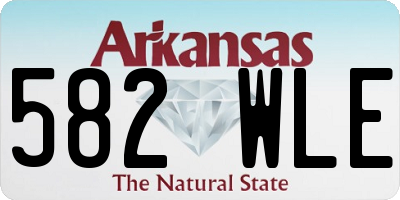AR license plate 582WLE
