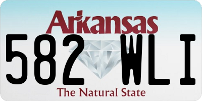 AR license plate 582WLI