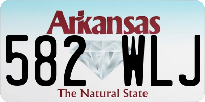 AR license plate 582WLJ