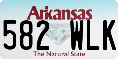 AR license plate 582WLK