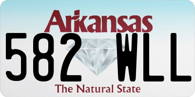 AR license plate 582WLL