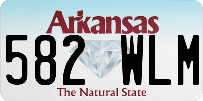 AR license plate 582WLM