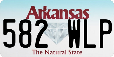AR license plate 582WLP