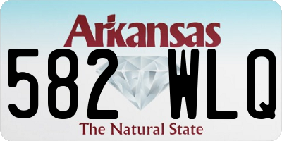 AR license plate 582WLQ