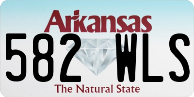AR license plate 582WLS