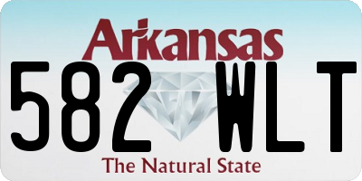 AR license plate 582WLT