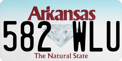AR license plate 582WLU