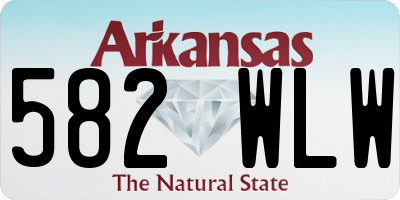 AR license plate 582WLW