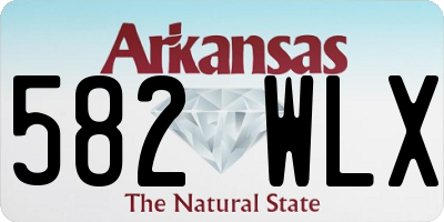 AR license plate 582WLX