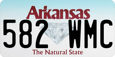 AR license plate 582WMC