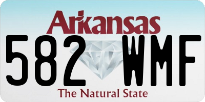 AR license plate 582WMF