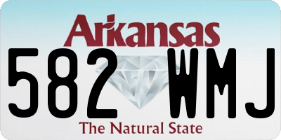 AR license plate 582WMJ