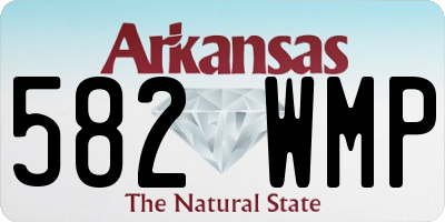 AR license plate 582WMP