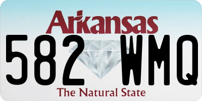 AR license plate 582WMQ