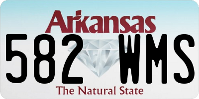 AR license plate 582WMS
