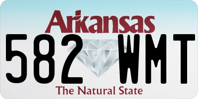 AR license plate 582WMT