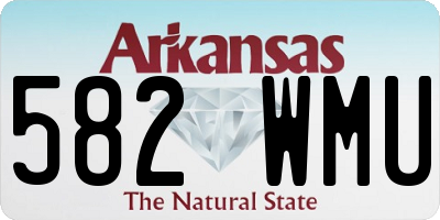 AR license plate 582WMU
