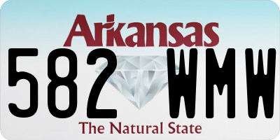 AR license plate 582WMW