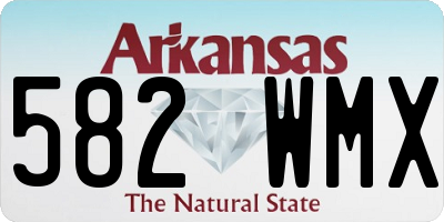 AR license plate 582WMX