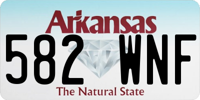 AR license plate 582WNF