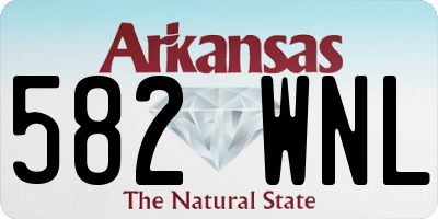 AR license plate 582WNL