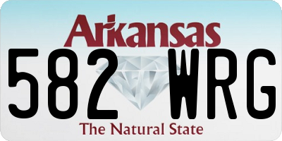AR license plate 582WRG