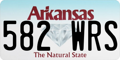 AR license plate 582WRS
