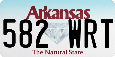 AR license plate 582WRT