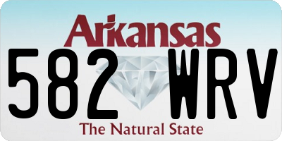 AR license plate 582WRV