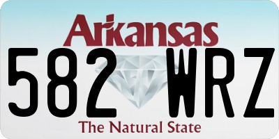AR license plate 582WRZ