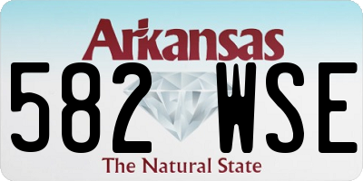 AR license plate 582WSE