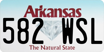 AR license plate 582WSL