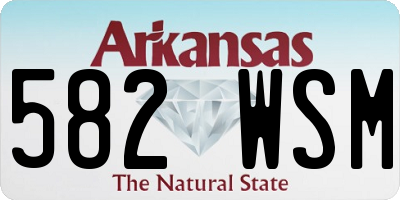 AR license plate 582WSM