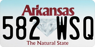 AR license plate 582WSQ