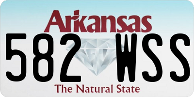 AR license plate 582WSS