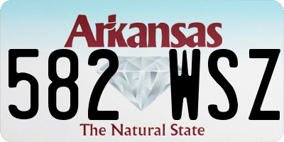 AR license plate 582WSZ