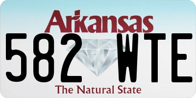 AR license plate 582WTE