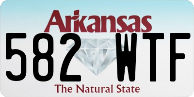 AR license plate 582WTF