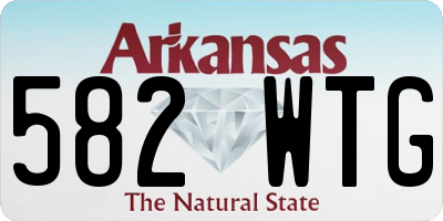 AR license plate 582WTG