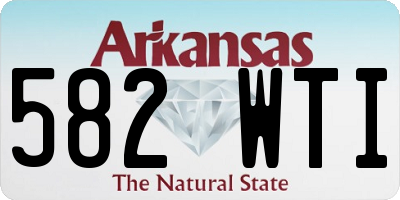 AR license plate 582WTI