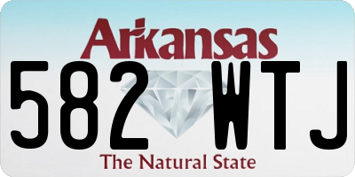 AR license plate 582WTJ