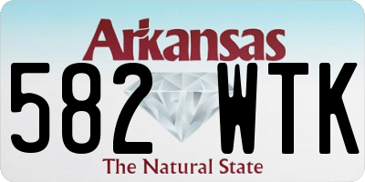 AR license plate 582WTK