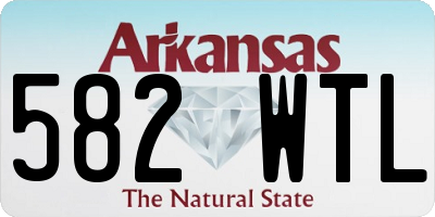 AR license plate 582WTL