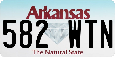 AR license plate 582WTN