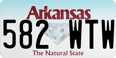 AR license plate 582WTW