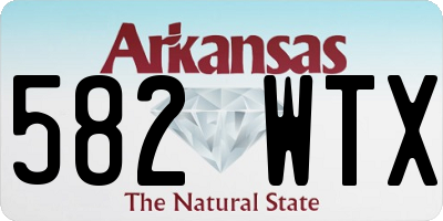 AR license plate 582WTX