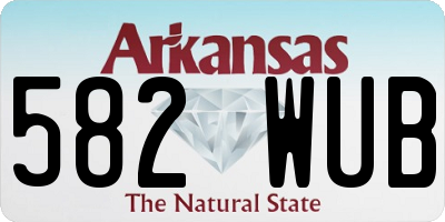 AR license plate 582WUB